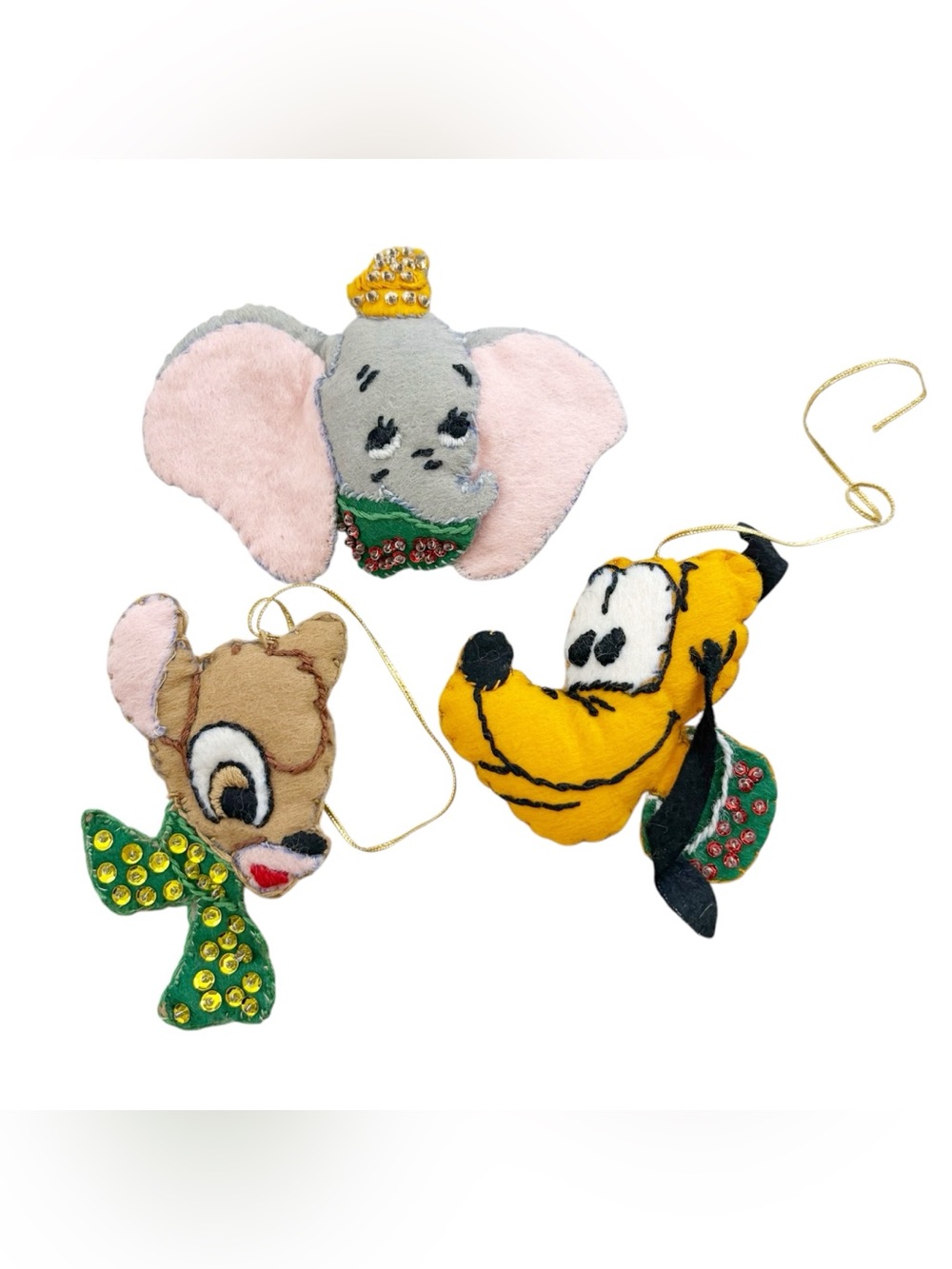 Vintage Handmade Disney Ornament Lot